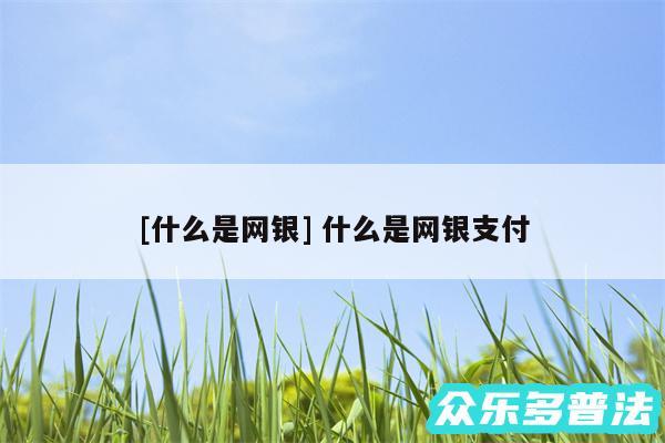 及什么是网银 什么是网银支付