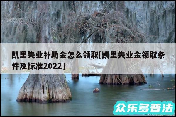 凯里失业补助金怎么领取及凯里失业金领取条件及标准2024