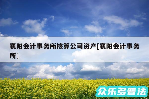 襄阳会计事务所核算公司资产及襄阳会计事务所