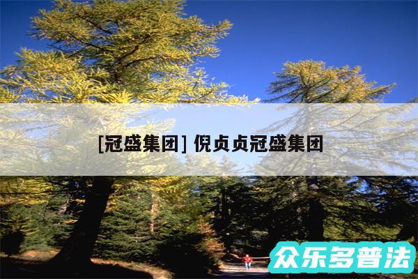 及冠盛集团 倪贞贞冠盛集团