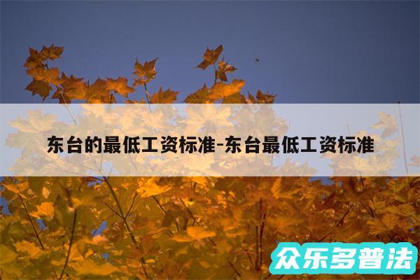 东台的最低工资标准-东台最低工资标准