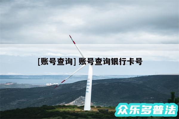 及账号查询 账号查询银行卡号