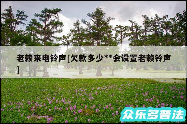 老赖来电铃声及欠款多少**会设置老赖铃声