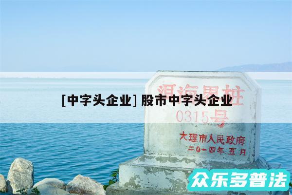 及中字头企业 股市中字头企业