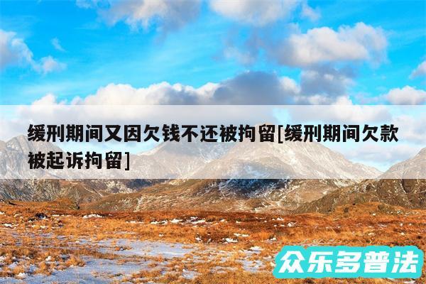 缓刑期间又因欠钱不还被拘留及缓刑期间欠款被起诉拘留