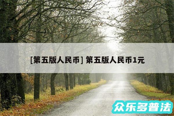 及第五版人民币 第五版人民币1元