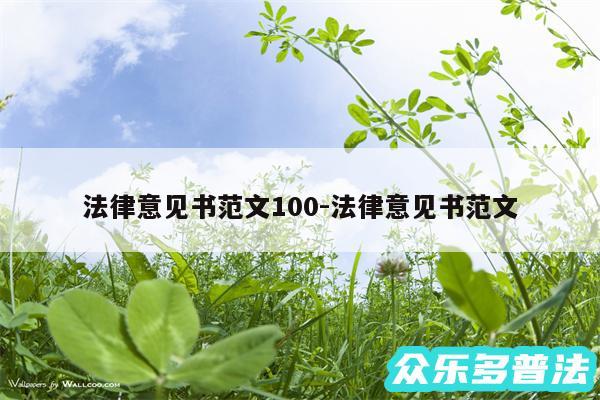 法律意见书范文100-法律意见书范文