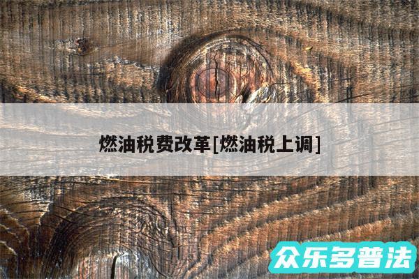 燃油税费改革及燃油税上调