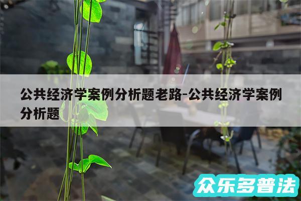 公共经济学案例分析题老路-公共经济学案例分析题