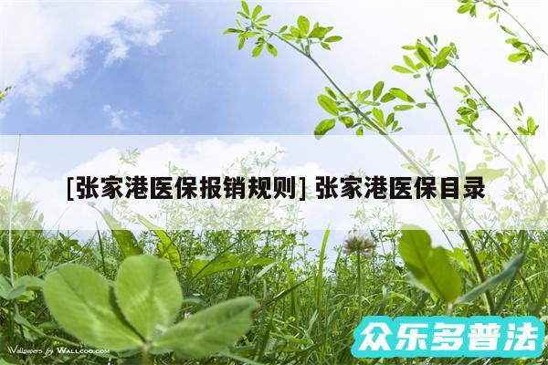 及张家港医保报销规则 张家港医保目录