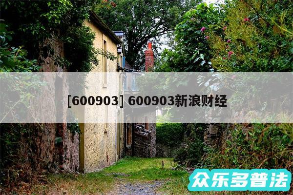 及600903 600903新浪财经