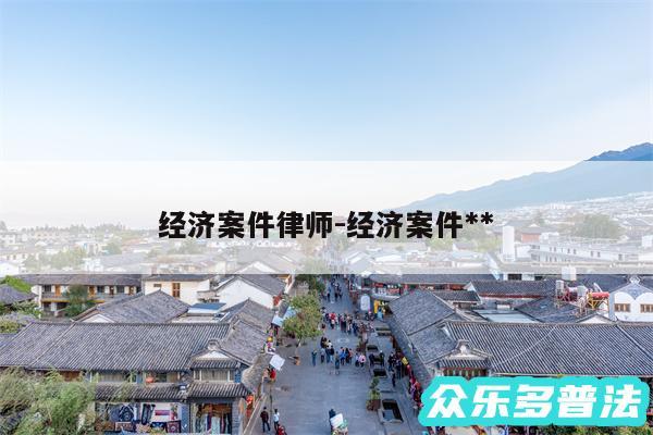 经济案件律师-经济案件**