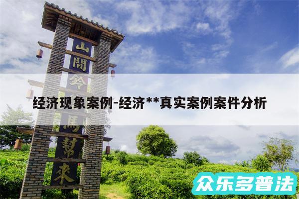 经济现象案例-经济**真实案例案件分析