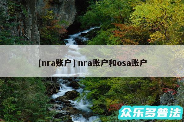及nra账户 nra账户和osa账户