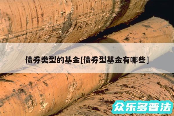 债券类型的基金及债券型基金有哪些