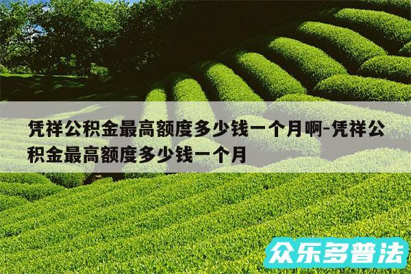 凭祥公积金最高额度多少钱一个月啊-凭祥公积金最高额度多少钱一个月