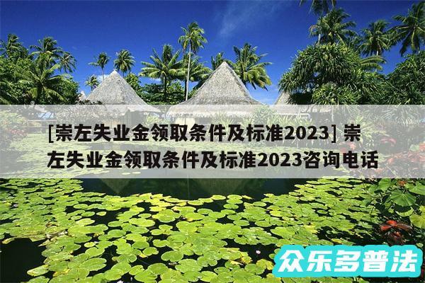 及崇左失业金领取条件及标准2024 崇左失业金领取条件及标准2024咨询电话