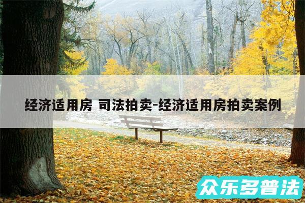 经济适用房 司法拍卖-经济适用房拍卖案例