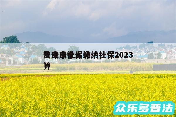 安康市个人缴纳社保2024
及安康社保计算