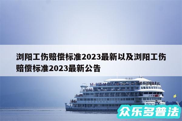 浏阳工伤赔偿标准2024最新以及浏阳工伤赔偿标准2024最新公告