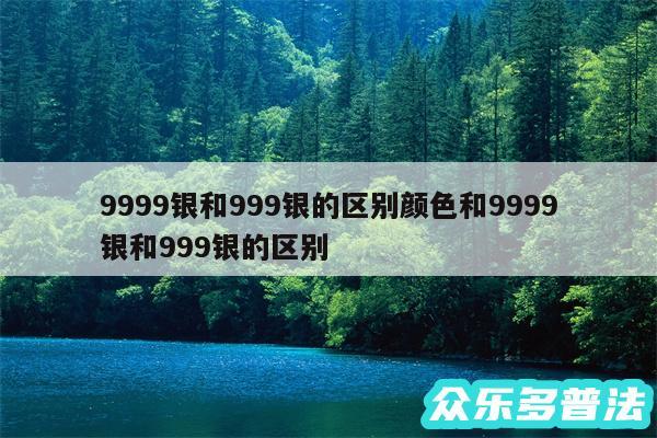 9999银和999银的区别颜色和9999银和999银的区别
