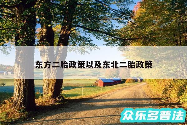 东方二胎政策以及东北二胎政策