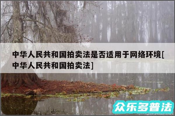 中华人民共和国拍卖法是否适用于网络环境及中华人民共和国拍卖法