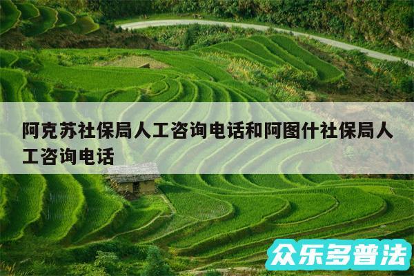 阿克苏社保局人工咨询电话和阿图什社保局人工咨询电话