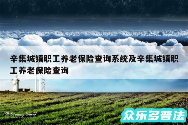 辛集城镇职工养老保险查询系统及辛集城镇职工养老保险查询