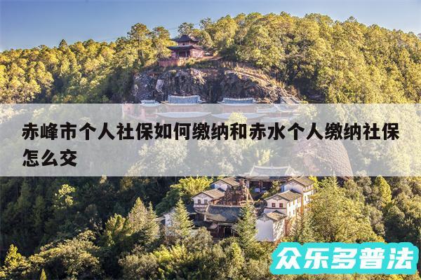 赤峰市个人社保如何缴纳和赤水个人缴纳社保怎么交