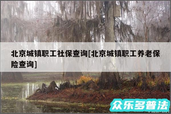 北京城镇职工社保查询及北京城镇职工养老保险查询