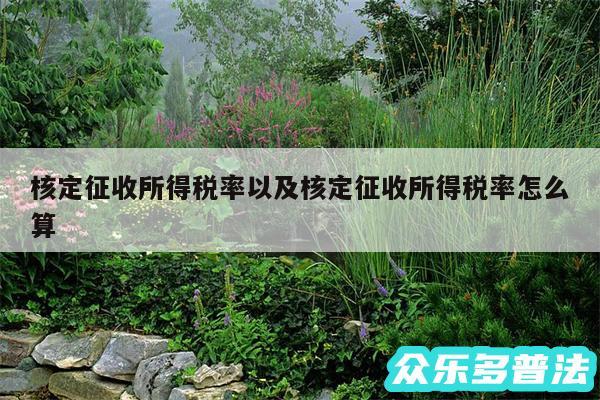 核定征收所得税率以及核定征收所得税率怎么算
