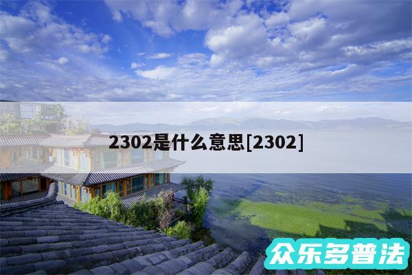 2302是什么意思及2302