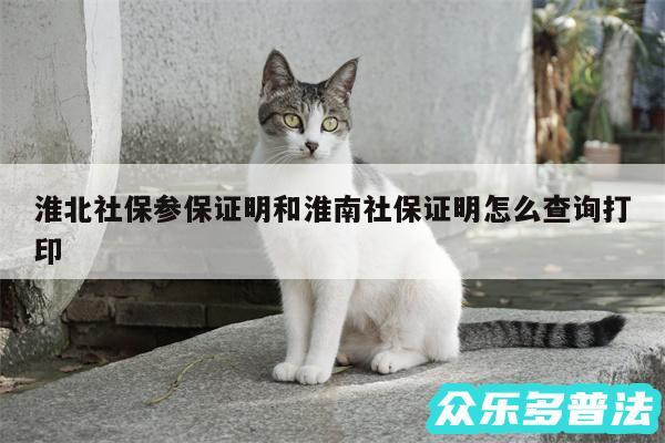 淮北社保参保证明和淮南社保证明怎么查询打印