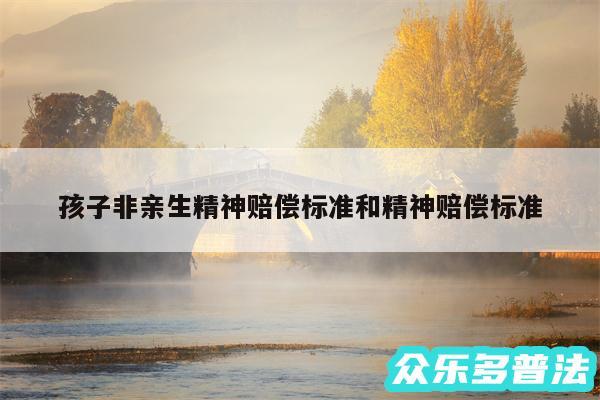 孩子非亲生精神赔偿标准和精神赔偿标准
