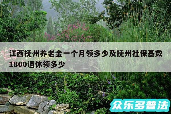 江西抚州养老金一个月领多少及抚州社保基数1800退休领多少