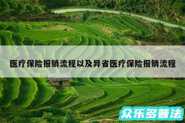 医疗保险报销流程以及异省医疗保险报销流程
