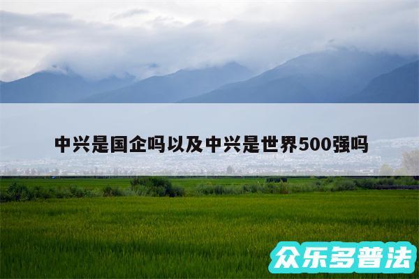 中兴是国企吗以及中兴是世界500强吗