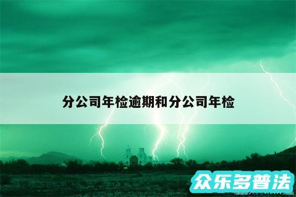 分公司年检逾期和分公司年检