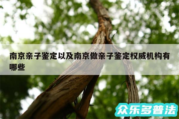 南京亲子鉴定以及南京做亲子鉴定权威机构有哪些