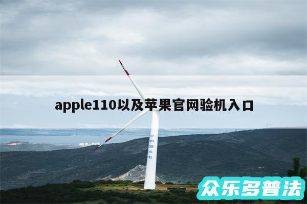 apple110以及苹果官网验机入口