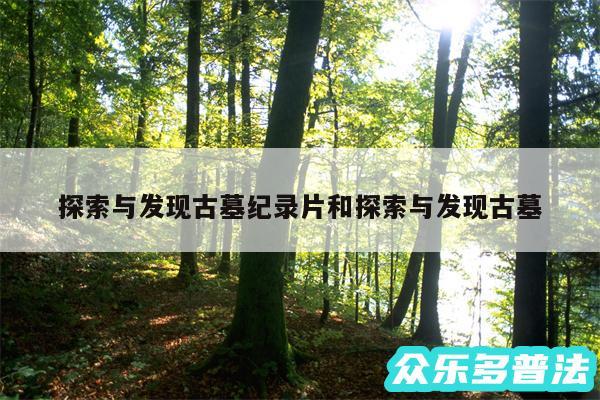 探索与发现古墓纪录片和探索与发现古墓