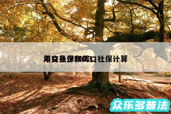 周口社保2024年交多少和周口社保计算
