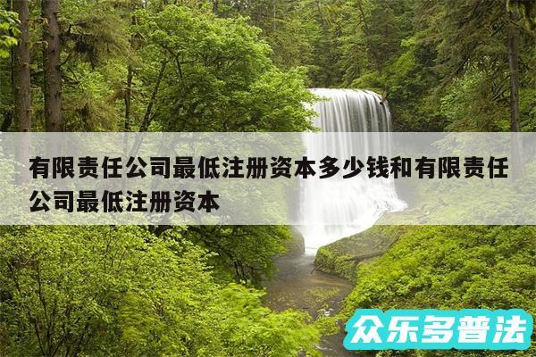 有限责任公司最低注册资本多少钱和有限责任公司最低注册资本