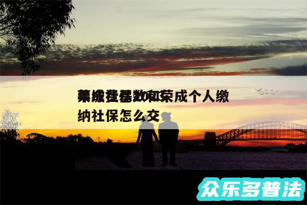 荣成社保2024年缴费基数和荣成个人缴纳社保怎么交
