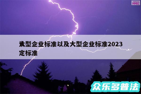 大型企业标准以及大型企业标准2024
认定标准