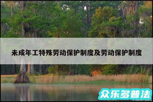 未成年工特殊劳动保护制度及劳动保护制度