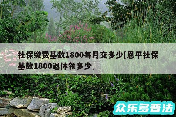 社保缴费基数1800每月交多少及恩平社保基数1800退休领多少