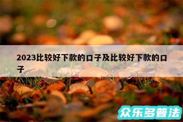 2024比较好下款的口子及比较好下款的口子