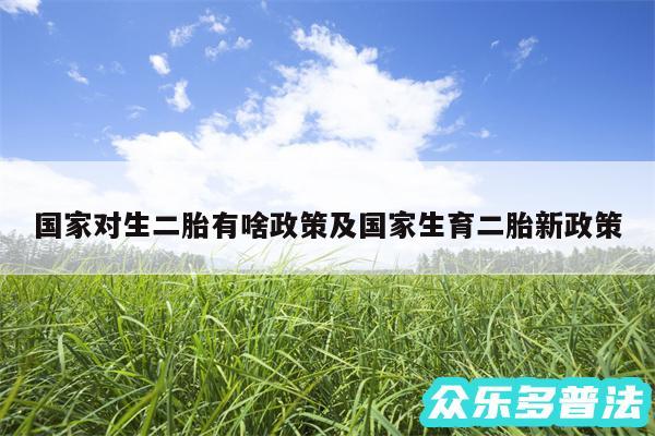 国家对生二胎有啥政策及国家生育二胎新政策